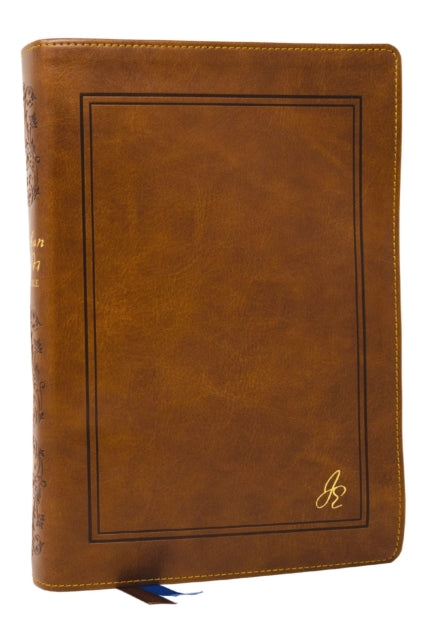 The Jonathan Edwards Study Bible: Experience Abiding Joy in Christ (NKJV, Brown Leathersoft, Red Letter, Comfort Print) cover