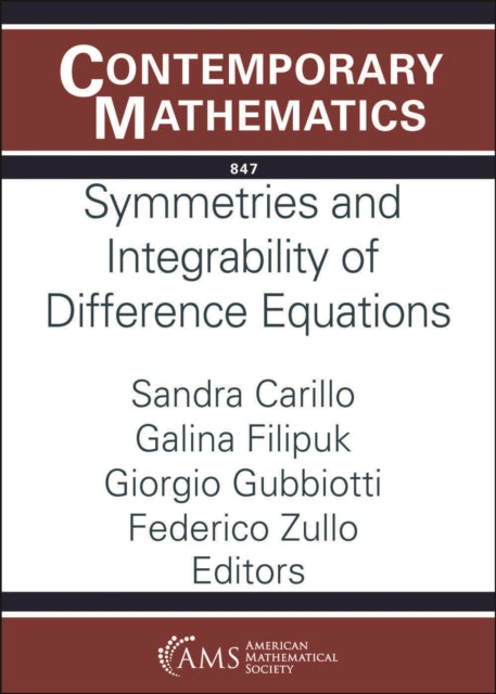 Symmetries and Integrability of Difference Equations cover
