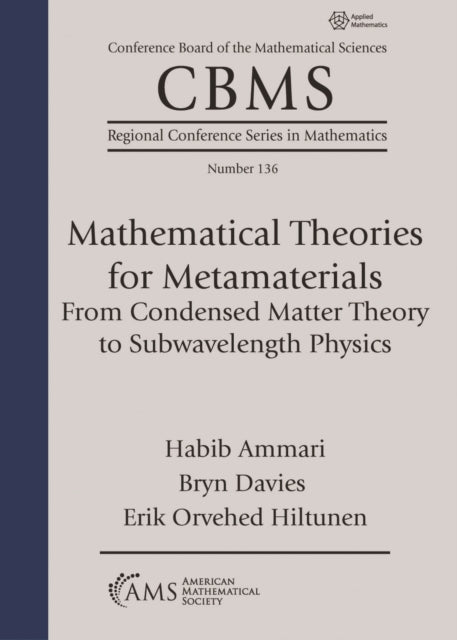 Mathematical Theories for Metamaterials cover