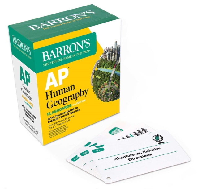AP Human Geography Flashcards, Sixth Edition: Up-to-Date Review (2026) cover