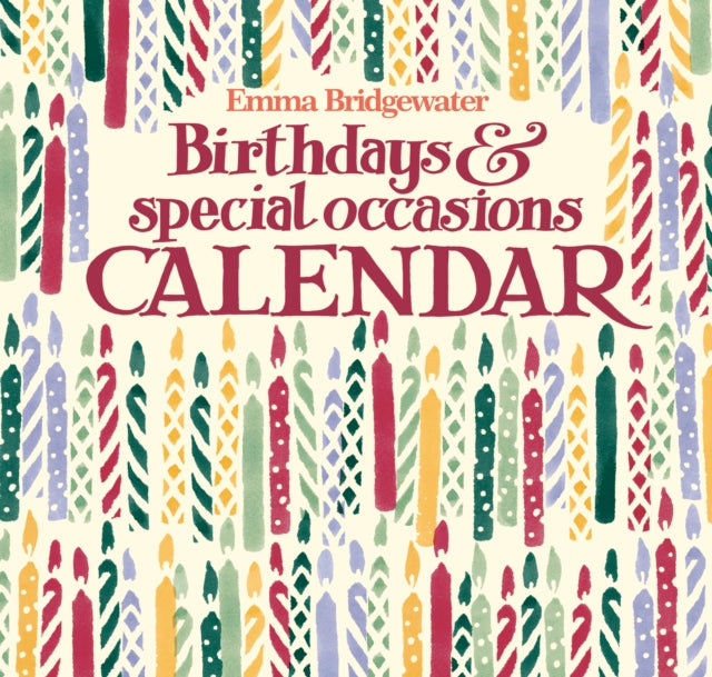 Emma Bridgewater Birthday Candles Perpetual Midi Calendar 2025 cover
