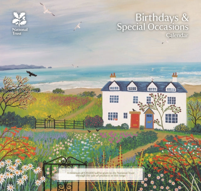 National Trust, Birthday Perpetual Midi Calendar 2025 cover