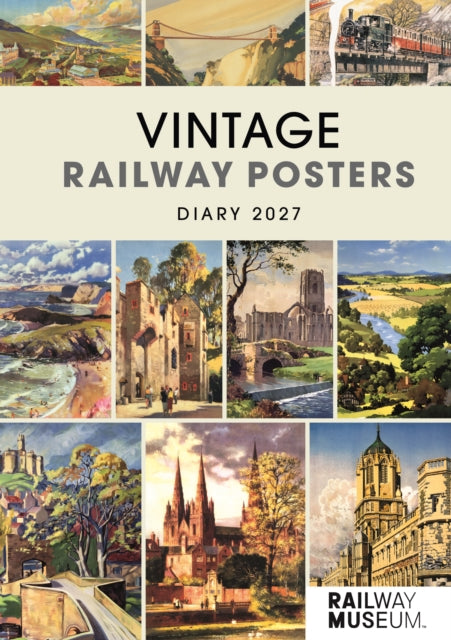 Vintage Railway Posters NRM A5 Diary cover