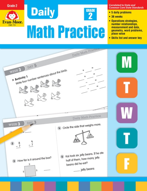 Daily  Math Practice, Grade 2 Te cover