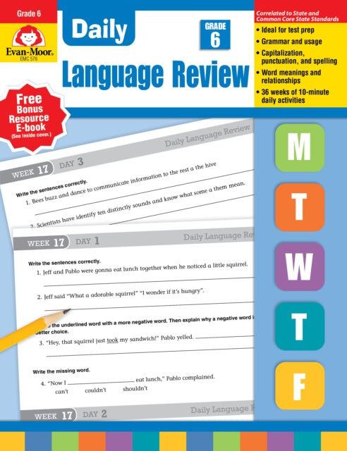 Daily Language Review Grade 6+ Te cover