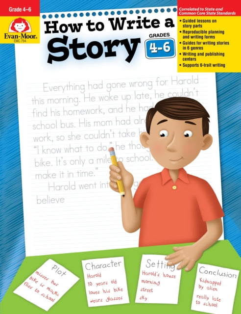 How To Write A Story Grades 4-6+ cover