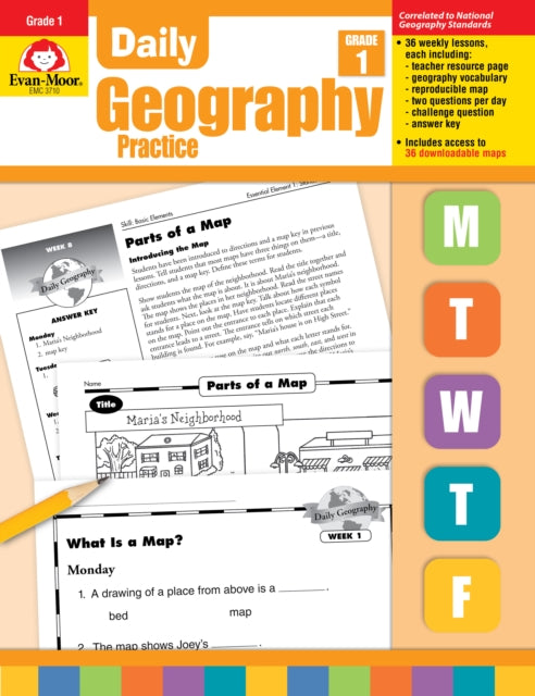 Daily Geography Practice Grade 1 Te cover