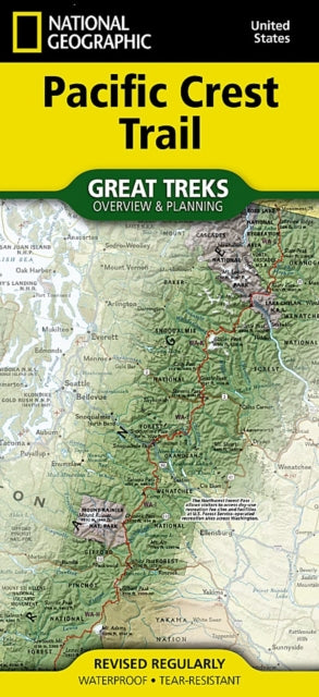 Pacific Crest Trail Planning & Overview Map cover