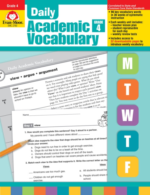 Daily Academic Vocabulary Gr 4 Te cover