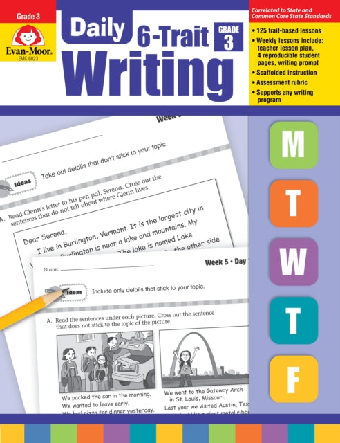 Daily 6-Trait Writing Grade 3 Te cover