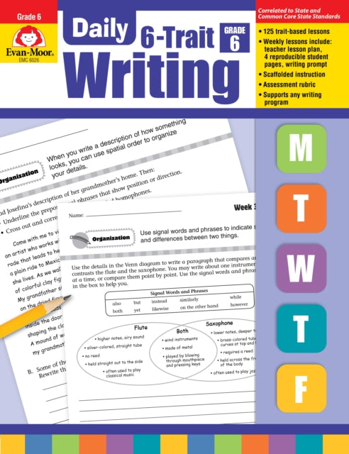 Daily 6-Trait Writing Grade 6+ Te cover