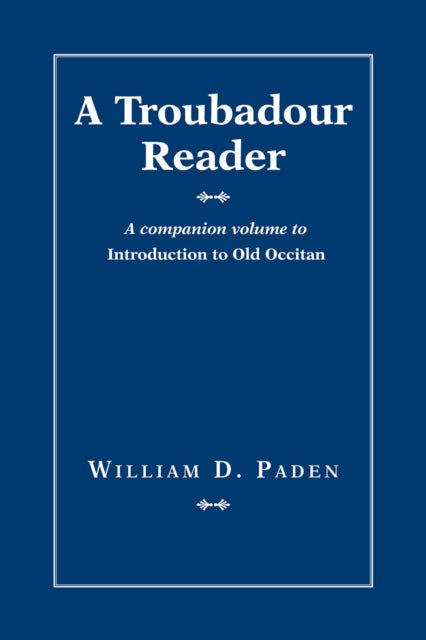 A Troubadour Reader cover