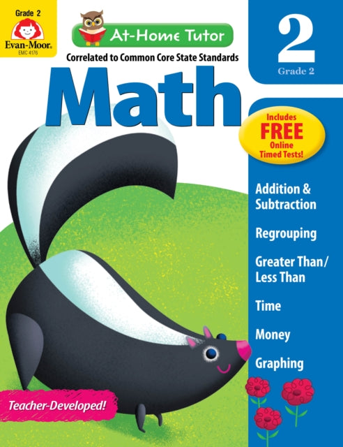 At Home Tutor  Math, Grade 2 cover