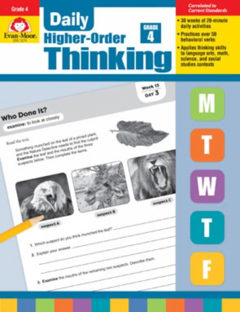 Daily Higher-Order Thinking, Grade 4 Te cover