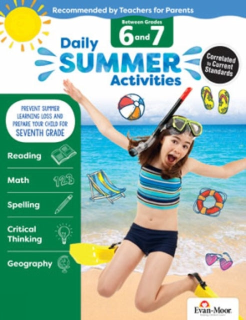 Daily Summer Activities Moving From 6Th To 7Th Gr cover
