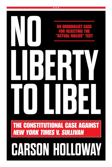 No Liberty to Libel cover