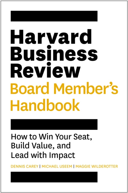 Harvard Business Review Board Member's Handbook cover