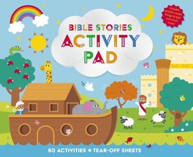 Bible Stories Activity Pad – 60 Activities for 5 years and under cover