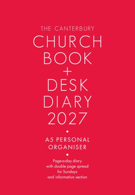 The Canterbury Church Book and Desk Diary 2027 A5 Personal Organiser Edition cover