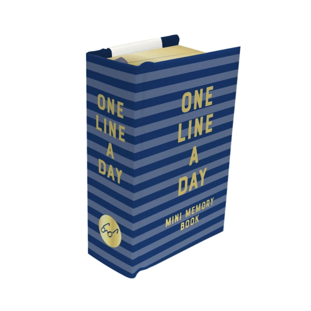 Navy Stripes Mini One Line a Day cover