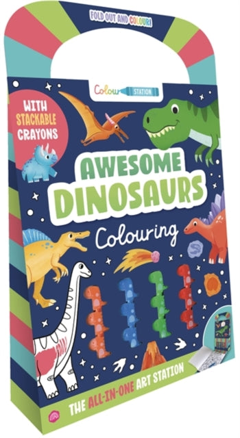 Awesome Dinosaurs Colouring cover