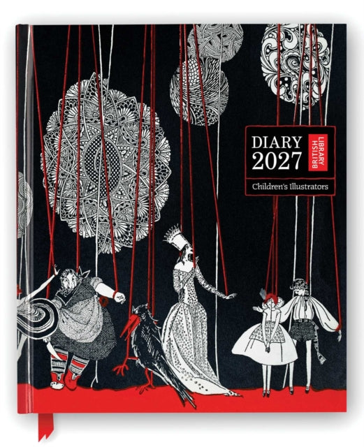 British Library: Children's Illustrators 2027 Desk Diary Planner - Week to View, Illustrated throughout cover