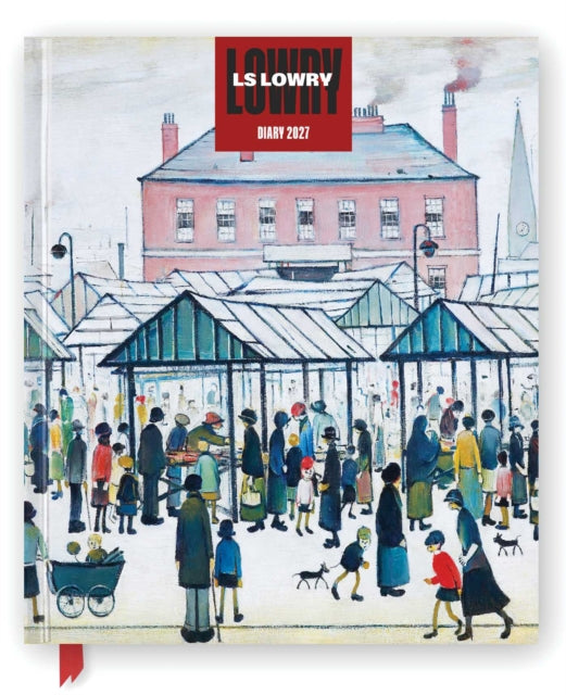 Lowry 2027 Desk Diary Planner - Week to View, Illustrated throughout cover