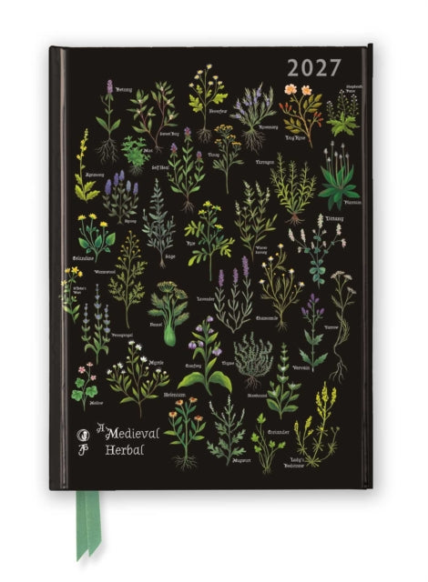 Anna Stead: A Medieval Herbal 2027 Luxury Diary Planner - Page to View with Notes cover