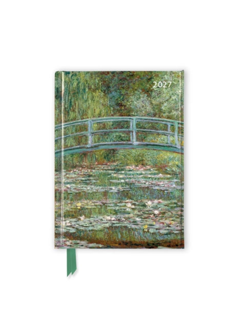 Claude Monet: Bridge over a Pond of Water Lilies 2027 Luxury Pocket Diary Planner - Week to View cover