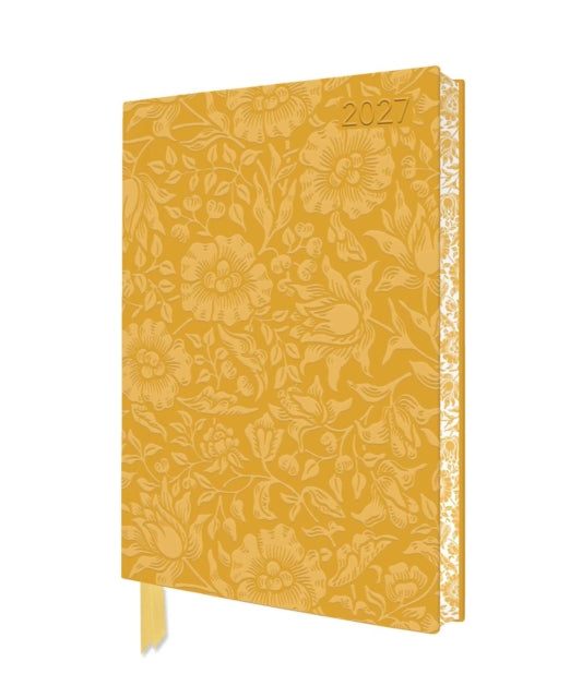 William Morris: Mallow 2027 Artisan Art Vegan Leather Diary Planner - Page to View with Notes cover