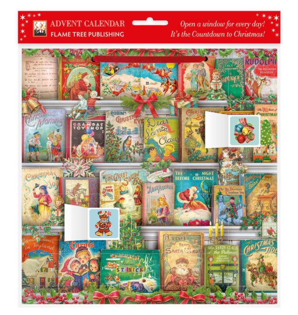 Christmas Bookshelf Advent Calendar (with stickers) cover