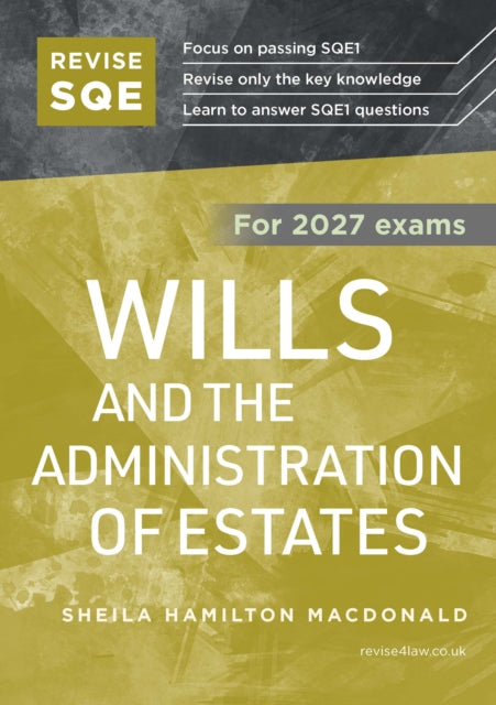 Revise SQE Wills and the Administration of Estates 2027 cover