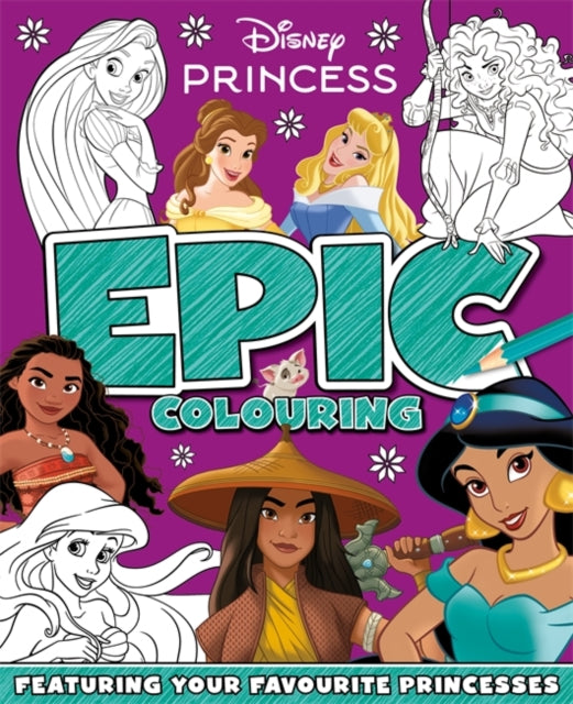 Disney Princess: Epic Colouring cover