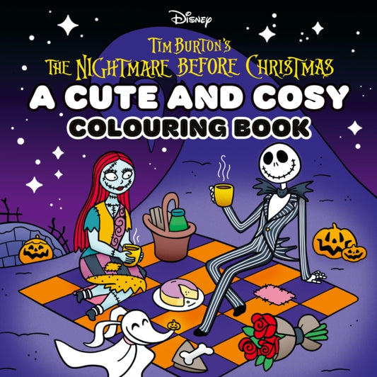 Disney Tim Burton's The Nightmare Before Christmas: A Cute and Cosy Colouring Book cover