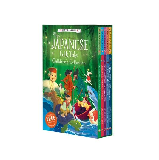 Japanese Folk Tales (Easy Classics): 5 Book Collection cover