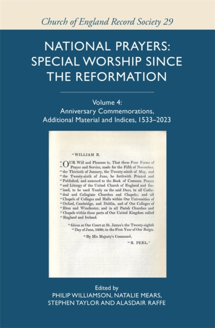 National Prayers: Special Worship since the Reformation cover