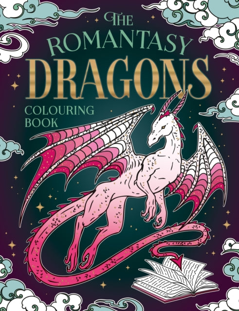 The Romantasy Dragons Colouring Book cover