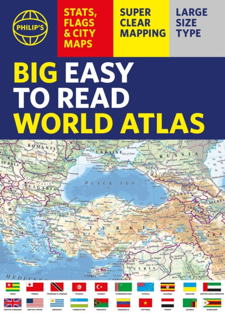 Philip's Big Easy to Read World Atlas (A3) cover