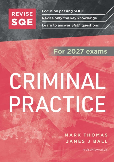 Revise SQE Criminal Practice 2027 cover