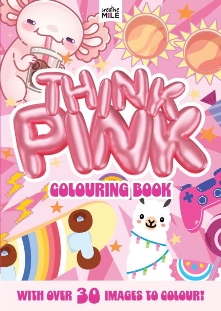 Think Pink Colouring Book cover