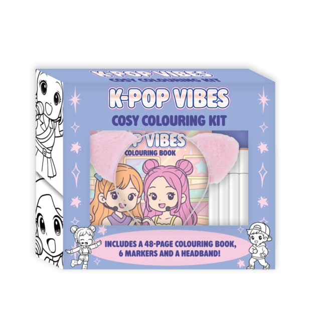 K Pop Vibes Cosy Colouring Kit with Headband cover
