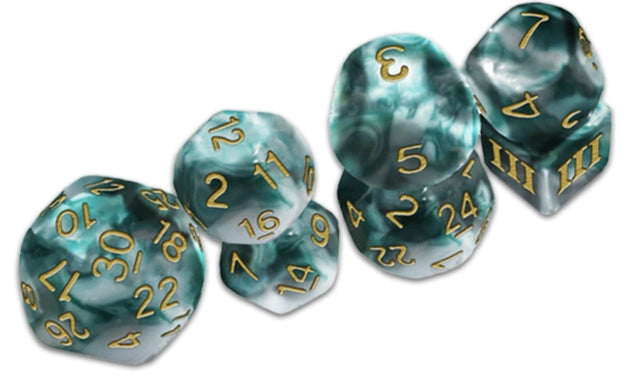 Thracian Smokey Sacrifice Dice - DCC Funky 7-set cover