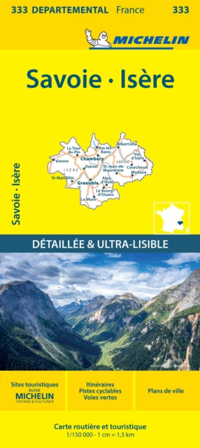 Isere Savoie - Michelin Local Map 333 cover