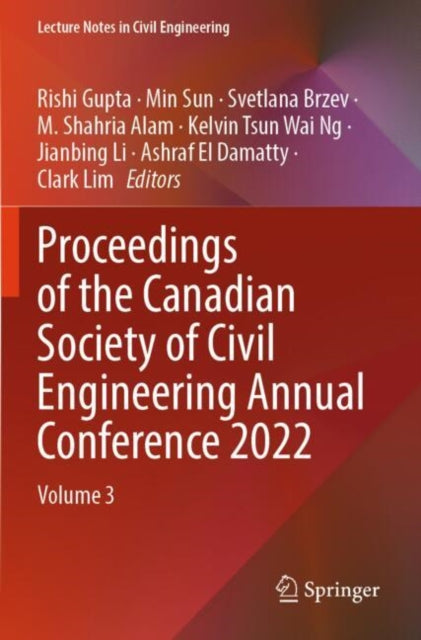 Proceedings of the Canadian Society of Civil Engineering Annual Conference 2022 cover