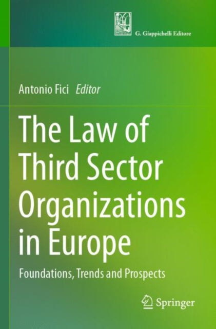 The Law of Third Sector Organizations in Europe cover