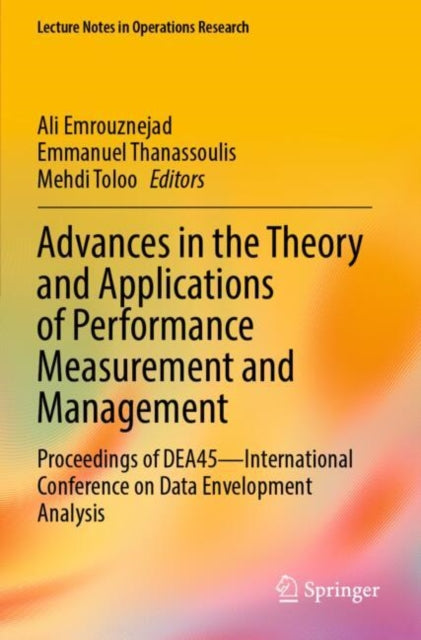 Advances in the Theory and Applications of Performance Measurement and Management cover