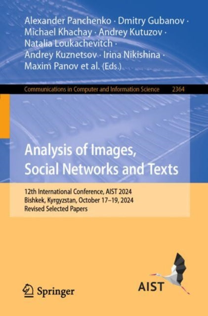 Analysis of Images, Social Networks and Texts cover