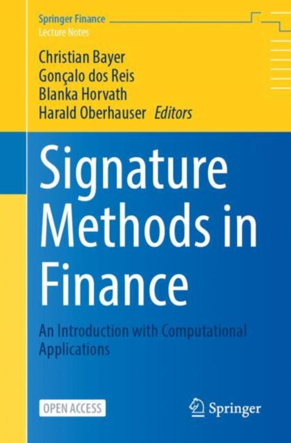 Signature Methods in Finance cover