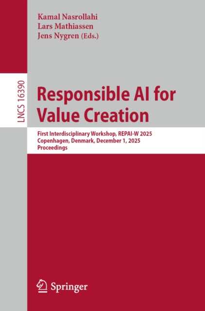Responsible AI for Value Creation cover