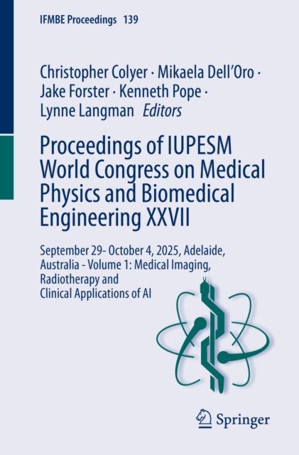Proceedings of IUPESM World Congress on Medical Physics and Biomedical Engineering XXVII cover